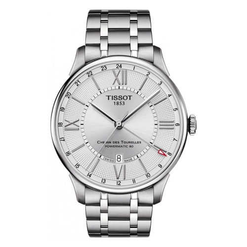 Zegarek Tissot Chemin des Tourelles Powermatic 80 GMT T0994291103800