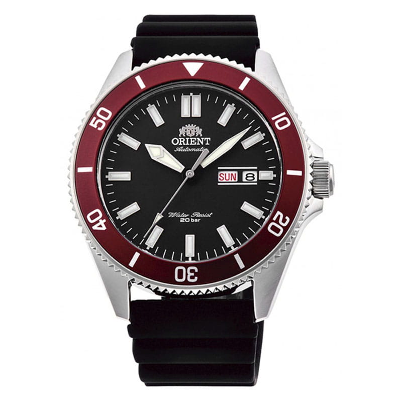 Orient Mako XL RA-AA0011B19B - zegarek automatyczny na silikonowym pasku i z czarną tarczą