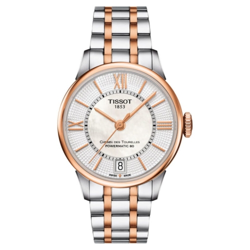 Zegarek Tissot Chemin des Tourelles Powermatic 80 Lady T099.207.22.118.02