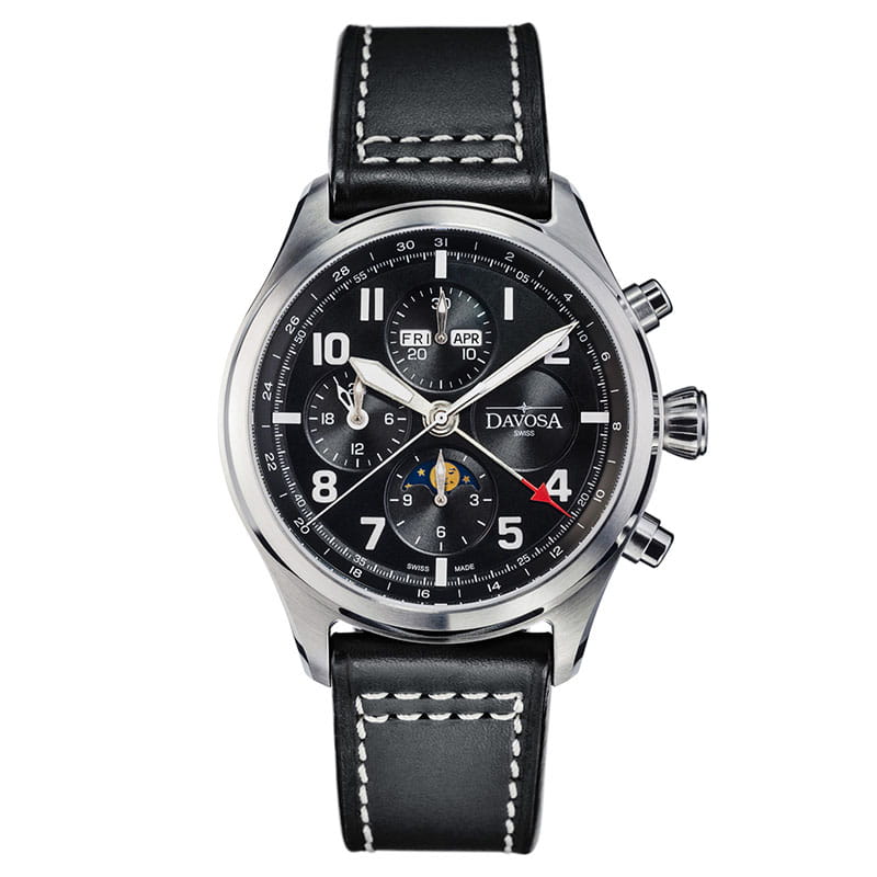 Davosa Newton Pilot Moonphase Chronograph 161.586.55