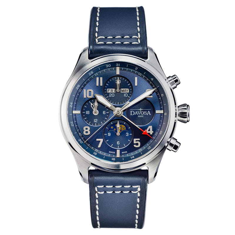 Davosa Newton Pilot Moonphase Chronograph 161.586.45