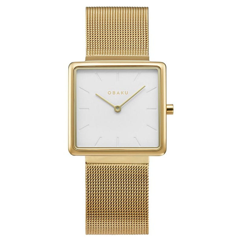 Obaku Kvadrat Gold V236LXGIMG Twoje Zegarki