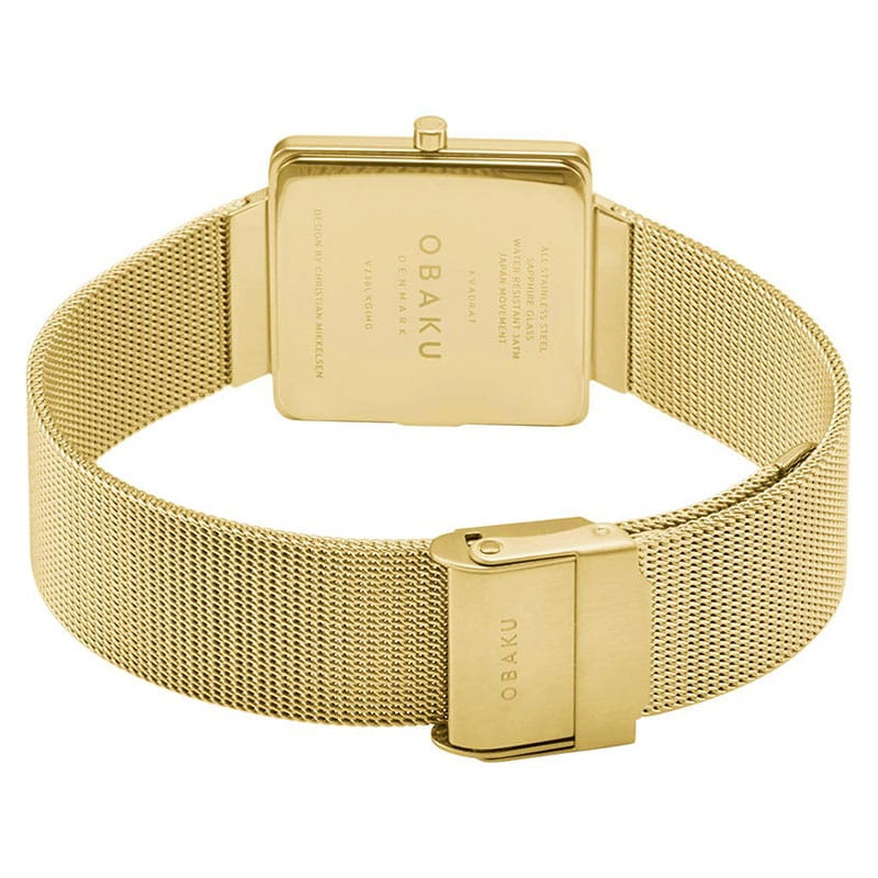 Obaku Kvadrat Gold V236LXGIMG Twoje Zegarki