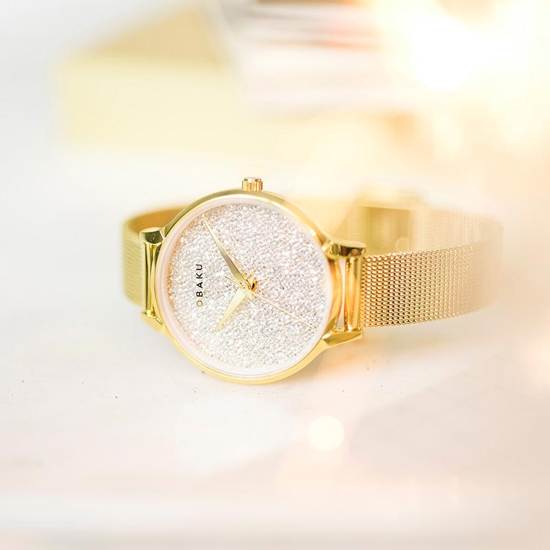 Obaku Stjerner Gold V238LXGWMG Twoje Zegarki
