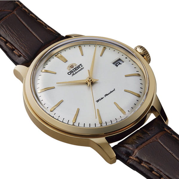 Orient Bambino Automatic Lady RA-AC0011S10B - biała tarcza z indeksami liniowymi oraz datownikiem