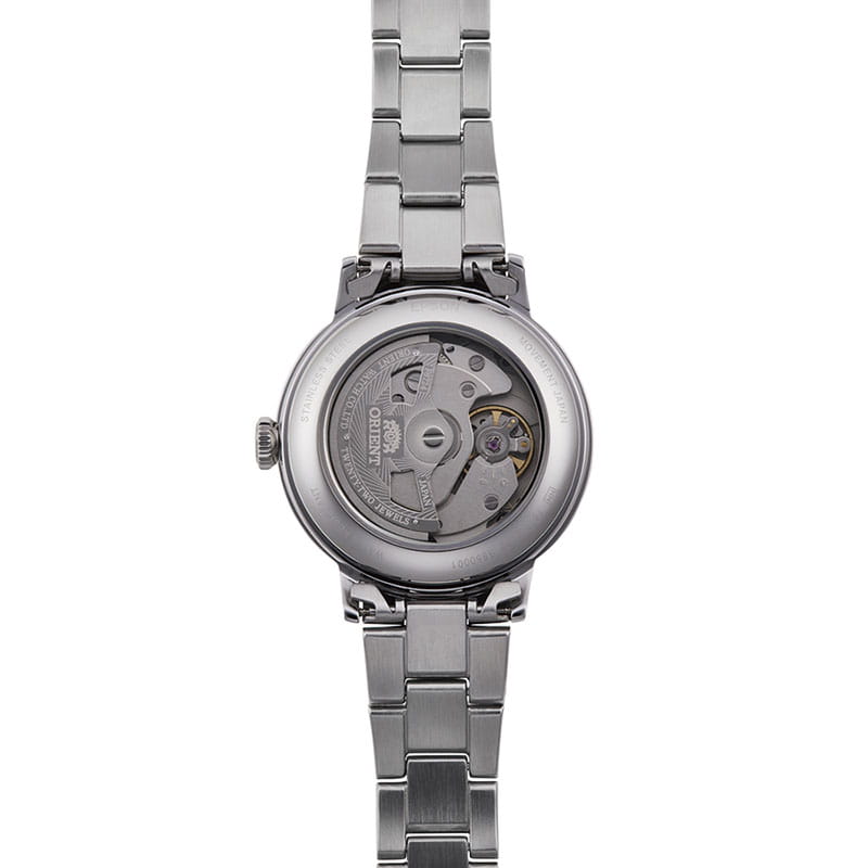Orient Bambino Automatic Lady RA-AC0009S10B - przeszklony dekiel z widocznym mechanizmem