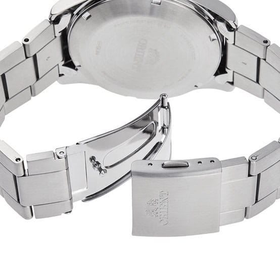 Orient Defender Automatic RA-AK0402E10B - zapięcie motylkowe stalowej bransolety