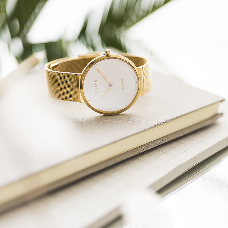 Obaku Papir Lille Gold V230LXGWMG Twoje Zegarki