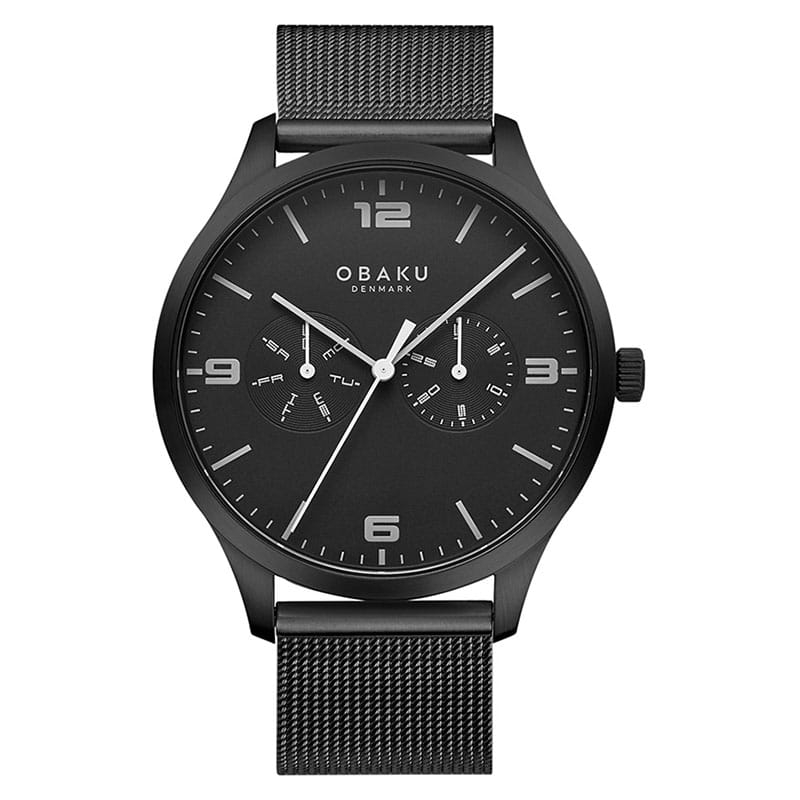 Obaku Ask Charcoal Multifunction V249GMBBMB Twoje Zegarki