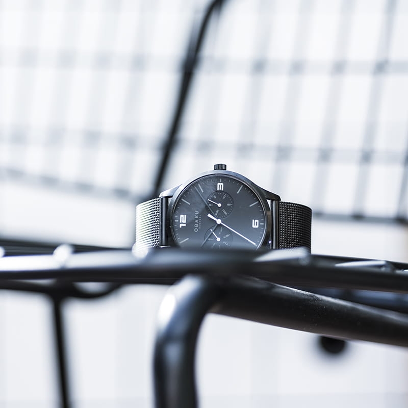 Obaku Ask Charcoal Multifunction V249GMBBMB Twoje Zegarki