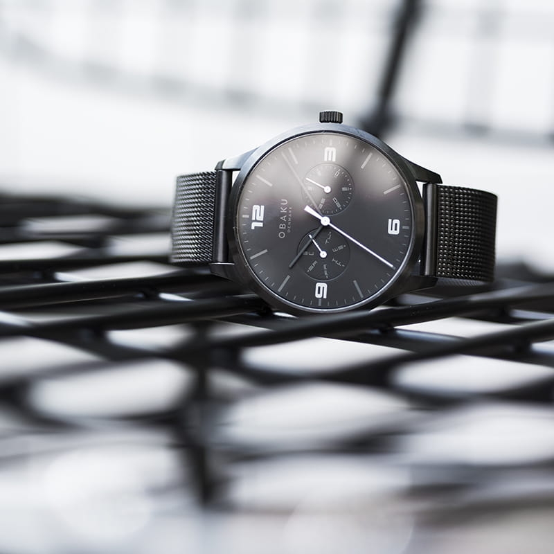 Obaku Ask Charcoal Multifunction V249GMBBMB Twoje Zegarki