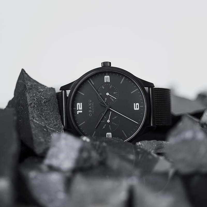Obaku Ask Charcoal Multifunction V249GMBBMB Twoje Zegarki