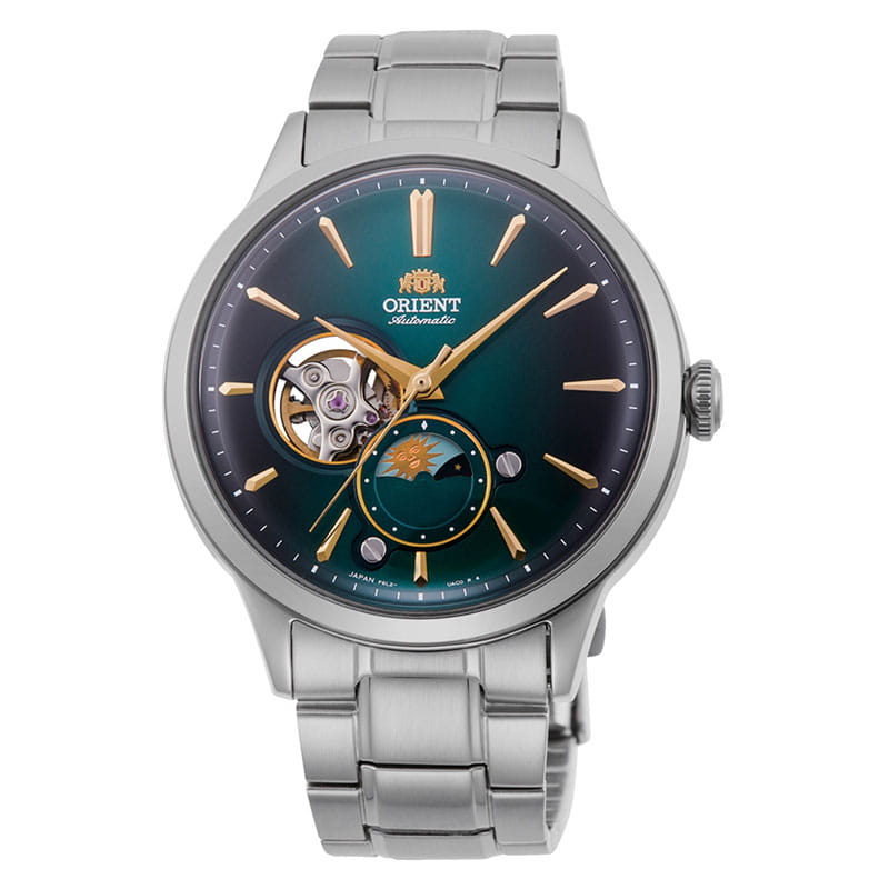Orient Classic Sun & Moon Open Heart Limited Edition RA-AS0104E00B - zegarek automatyczny z indykatorem dnia i nocy oraz otwartym balansem