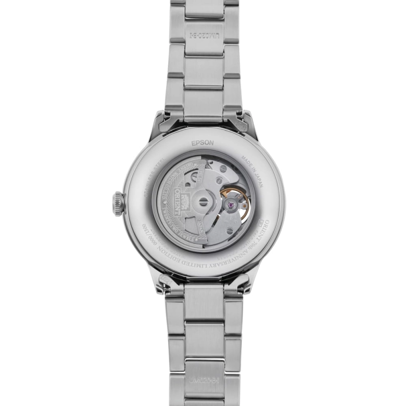 Orient Classic Sun & Moon Open Heart Limited Edition RA-AS0104E00B - przeszklony i zakręcany dekiel stalowej koperty