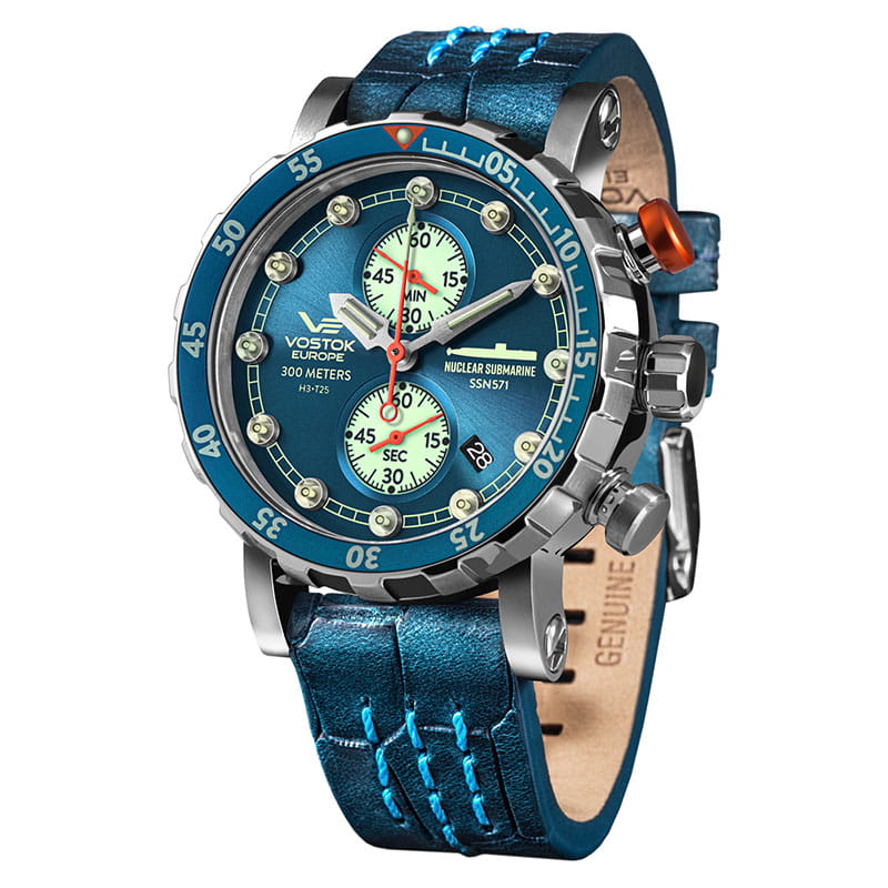 Vostok Europe Nuclear Submarine SSN-571 Chrono VK61-571A610 Twoje Zegarki