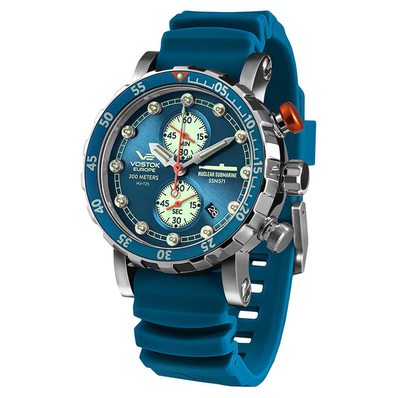 Vostok Europe Nuclear Submarine SSN-571 Chrono VK61-571A610 Twoje Zegarki