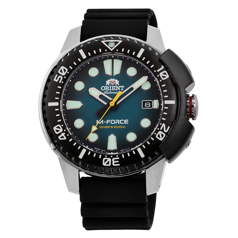 Orient M-Force RA-AC0L04L00B - zegarek nurkowy z mechanizmem automatycznym na silikonowym pasku