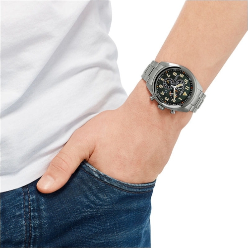 Zegarek Citizen Titanium Chronograph AT2480-81X