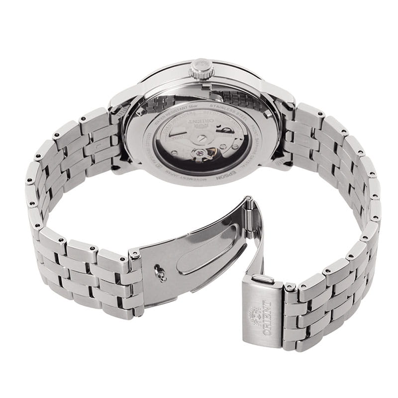 Orient Contemporary Automatic RA-AC0F09L10B - stalowa bransoleta z zapięciem motylkowym