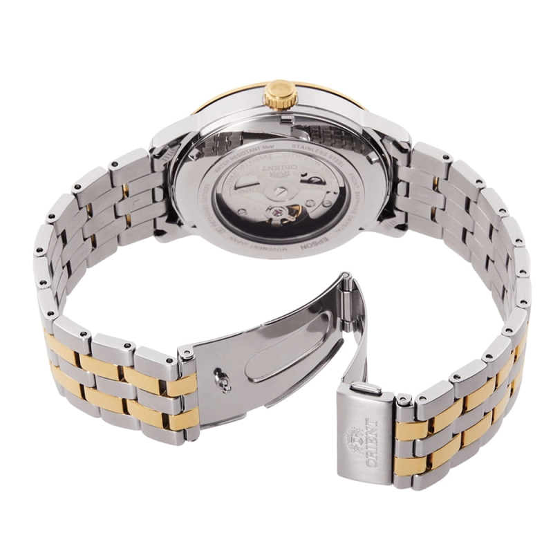 Orient Contemporary Automatic RA-AC0F08G10B stalowa bransoleta z zapięciem motylkowym