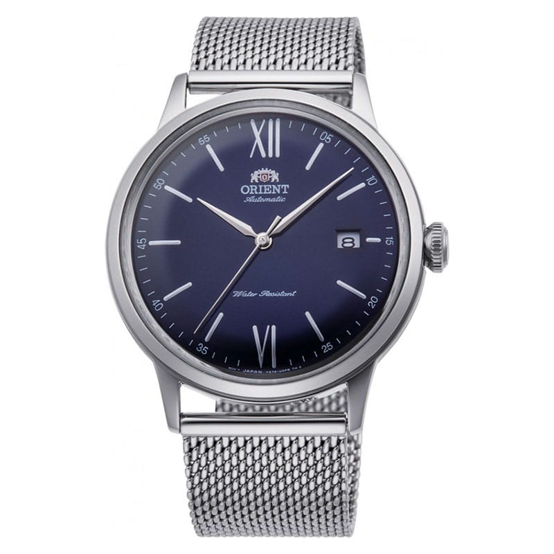 Orient Classic Automatic RA-AC0019L10B – elegancki automat z granatową tarczą i bransoletą mesh