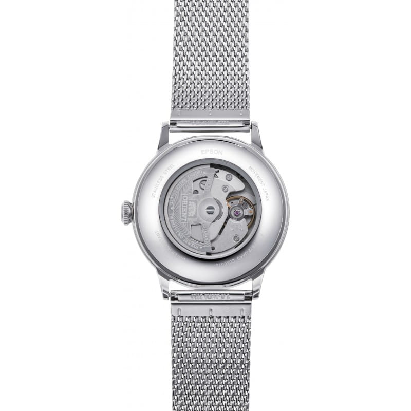 Orient Classic Automatic RA-AC0020G10B – przeszklony dekiel z widocznym mechanizmem automatycznym