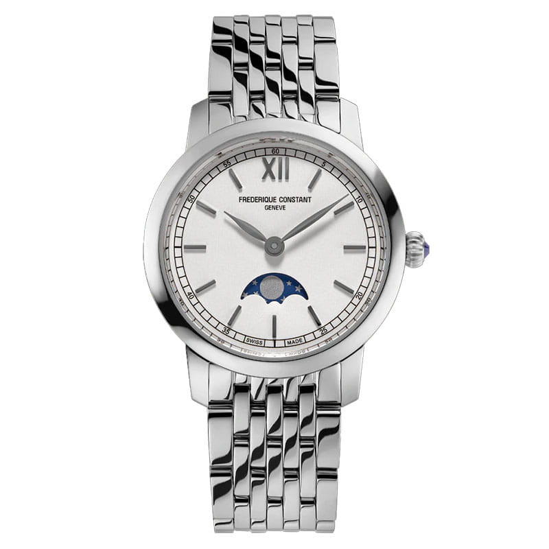 Frederique Constant Slimline Ladies Moonphase FC-206SW1S6B Twoje Zegarki