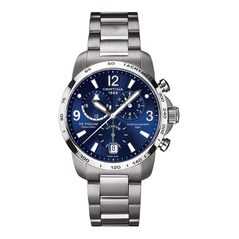 Zegarek Certina DS Podium Chronograph GMT Titanium C0016394404700 Twoje Zegarki
