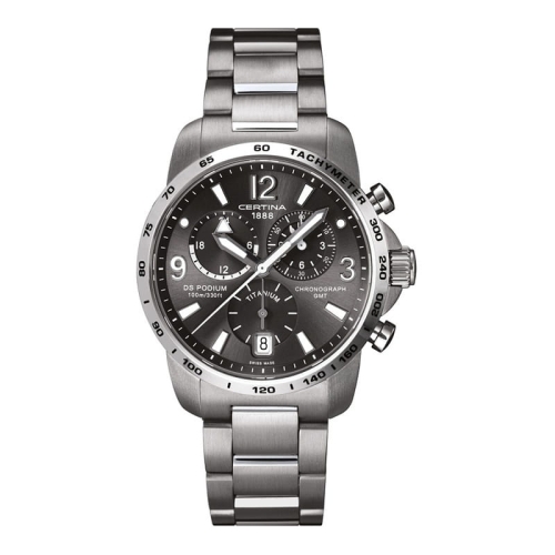 Zegarek Certina DS Podium Chronograph GMT Titanium C0016394408700