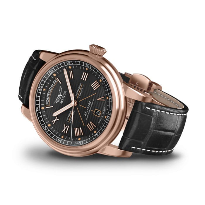 Aviator Douglas Day-Date Polish Limited Edition V.3.35.2.282.4 PL zegarek na boku