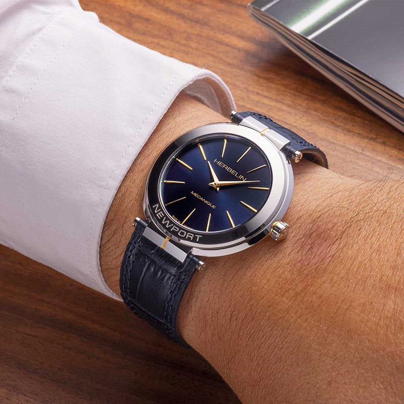 Michel Herbelin Newport Slim Mechanical 1222T15BL Twoje Zegarki