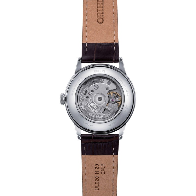 Orient Classic Automatic RA-AC0M04Y10B - przeszklony dekiel zegarka automatycznego