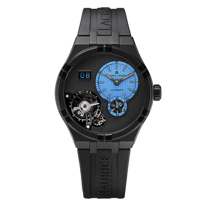 Maurice Lacroix Aikon Master Grand Date AI6118-DLB0J-430-H na czarnym pasku