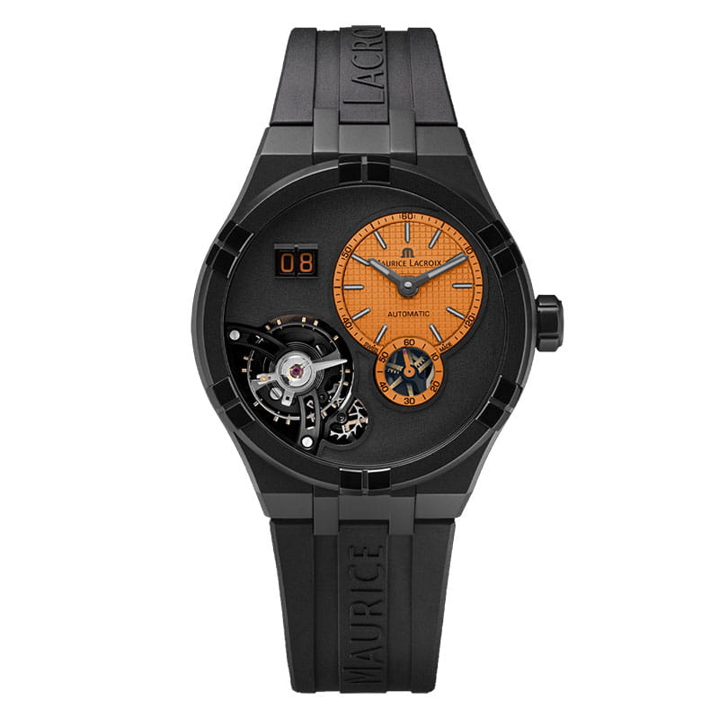 Maurice Lacroix Aikon Master Grand Date AI6118-DLB0J-530-J na czarnym pasku