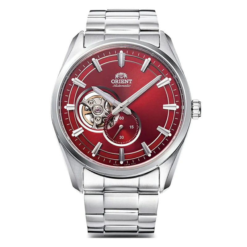 Orient Stretto Semi Skeleton RA-AR0010R10B - zegarek automatyczny z widoczną częścią mechanizmu oraz małym sekundnikiem