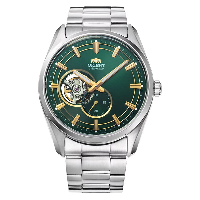 Orient Stretto Semi Skeleton RA-AR0008E10B - zegarek automatyczny z widoczną częścią mechanizmu oraz małym sekundnikiem