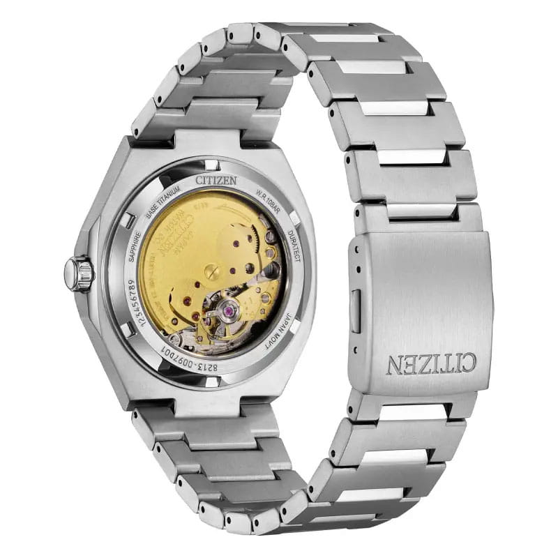 Citizen Super Titanium Automatic NJ0180-80A tył zegarka