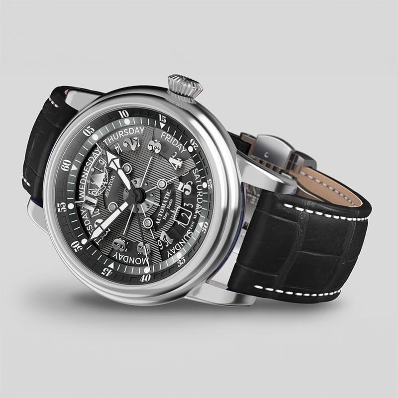 Aviator Douglas Day Date Meca 41 V.3.36.0.284.4 Twoje Zegarki