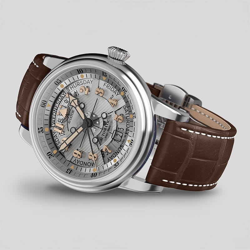 Aviator Douglas Day Date Meca 41 V.3.36.0.286.4 Twoje Zegarki