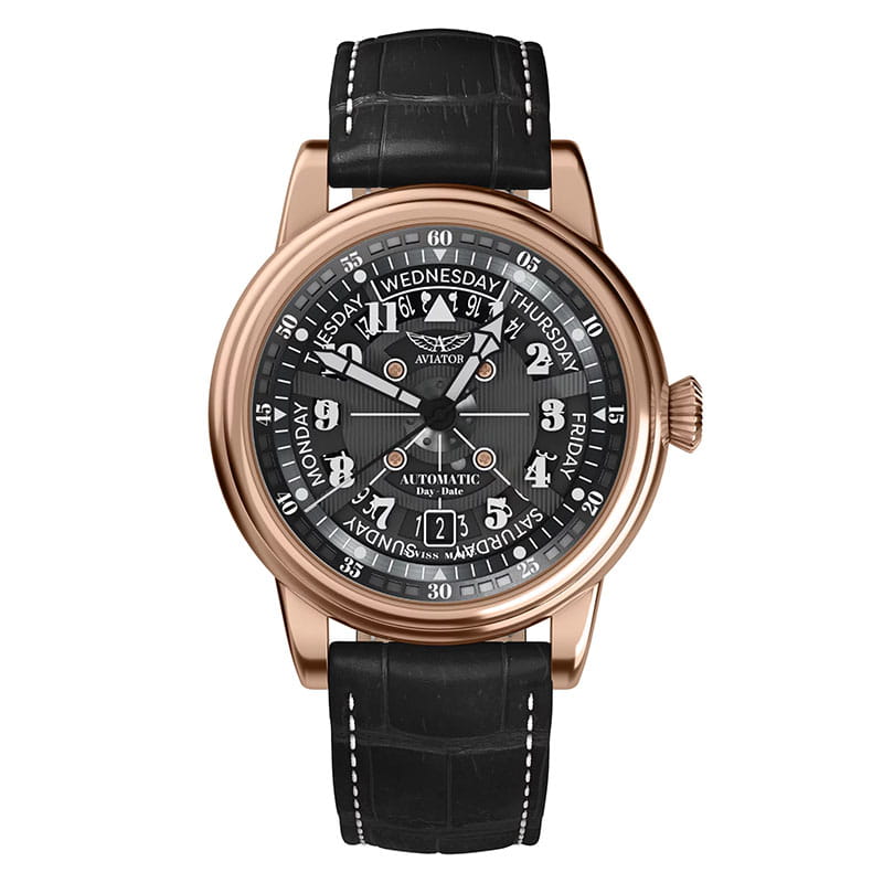 Aviator Douglas Day Date Meca 41 V.3.36.2.285.4 Twoje Zegarki