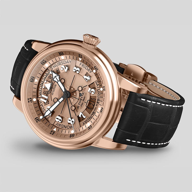 Aviator Douglas Day Date Meca 41 V.3.36.2.288.4 Twoje Zegarki