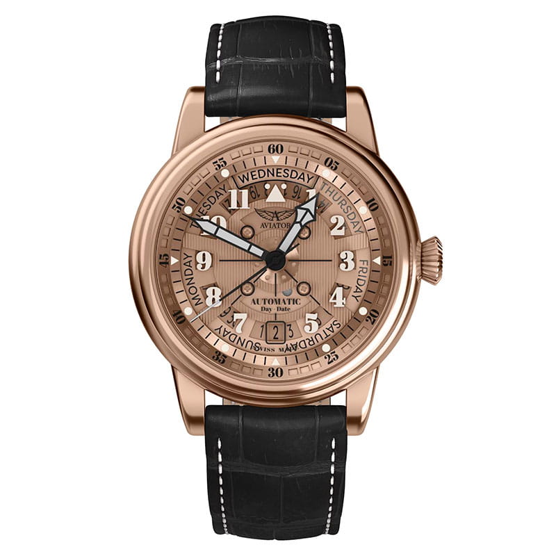 Aviator Douglas Day Date Meca 41 V.3.36.2.288.4 Twoje Zegarki