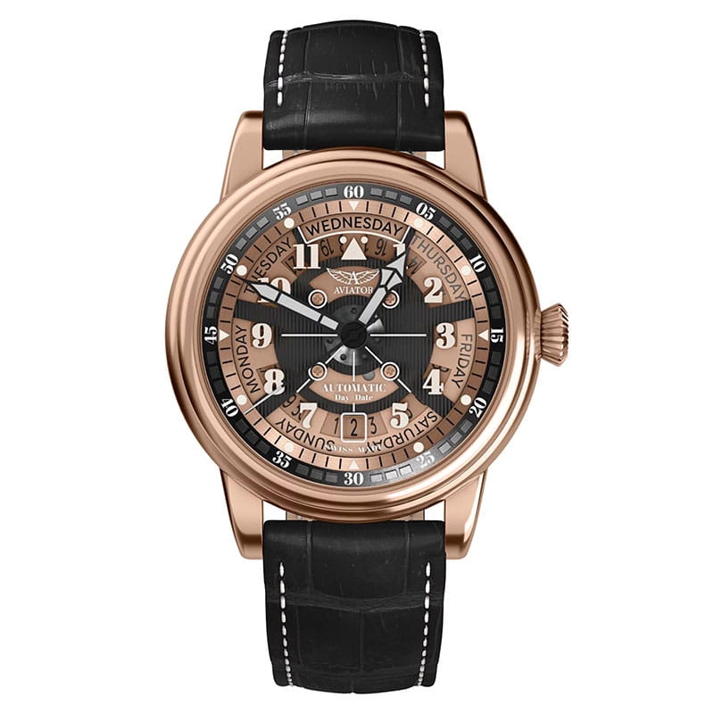 Aviator Douglas Day Date Meca 41 V.3.36.2.289.4 Twoje Zegarki