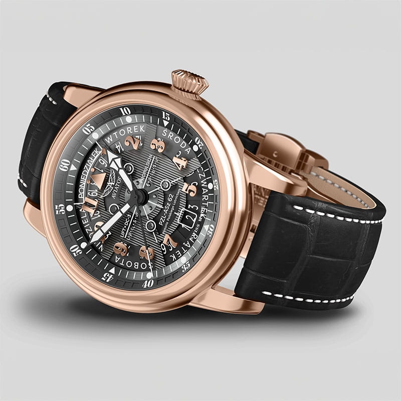 Aviator Douglas Day Date Meca 41 V.3.36.2.289.4 Twoje Zegarki