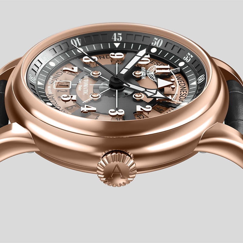 Aviator Douglas Day Date Meca 41 V.3.36.2.289.4 Twoje Zegarki