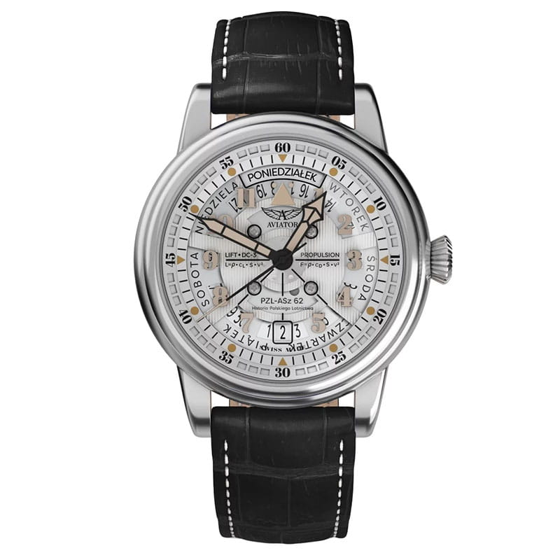 Aviator Douglas Day Date Meca 41 Polish Limited Edition V.3.36.0.293.4 PL zegarek