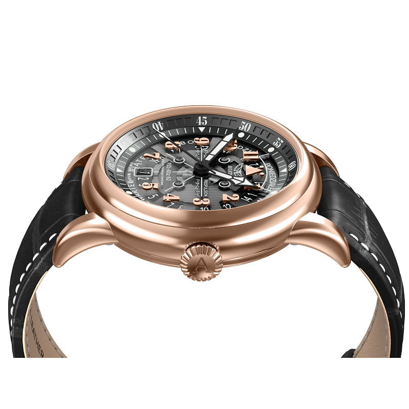 Aviator Douglas Day Date Meca 41 Polish Limited Edition V.3.36.2.294.4 PL zegarek bokiem