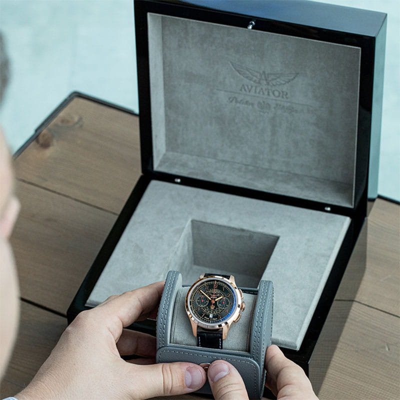 Aviator Heritage Chronograph Trimeter Polska Edycja V.4.40.2.353.4 PL Twoje Zegarki