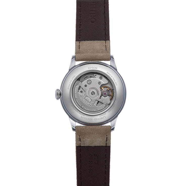 Orient Bambino Automatic RA-AC0M13N30B - przeszklony dekiel zegarka automatycznego
