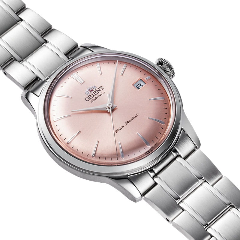 Orient Bambino Automatic RA-AC0M11Y30B - miedziana tarcza z indeksami i datownikiem